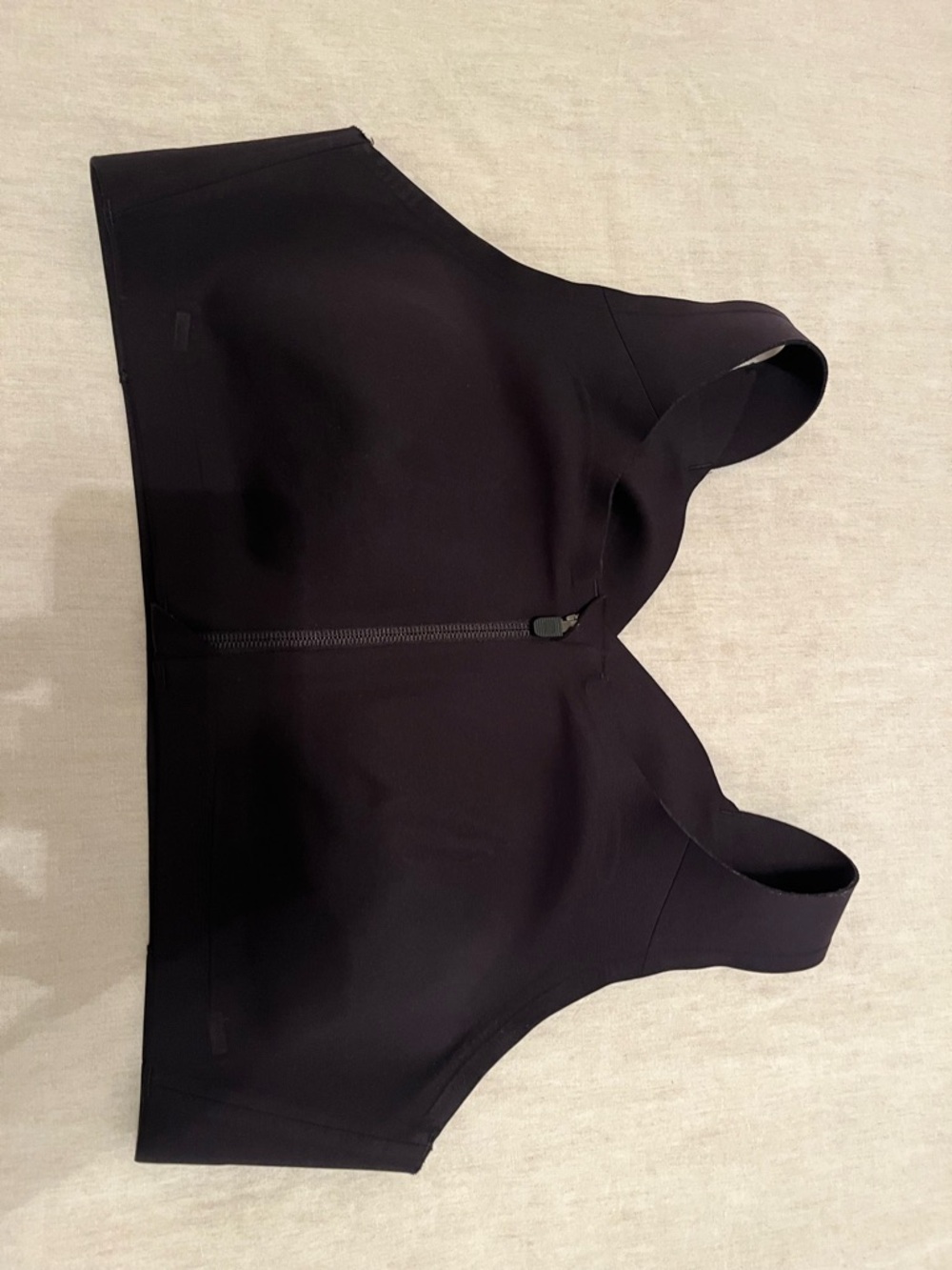lululemon athletica Black Front-Zip Sports Bra
